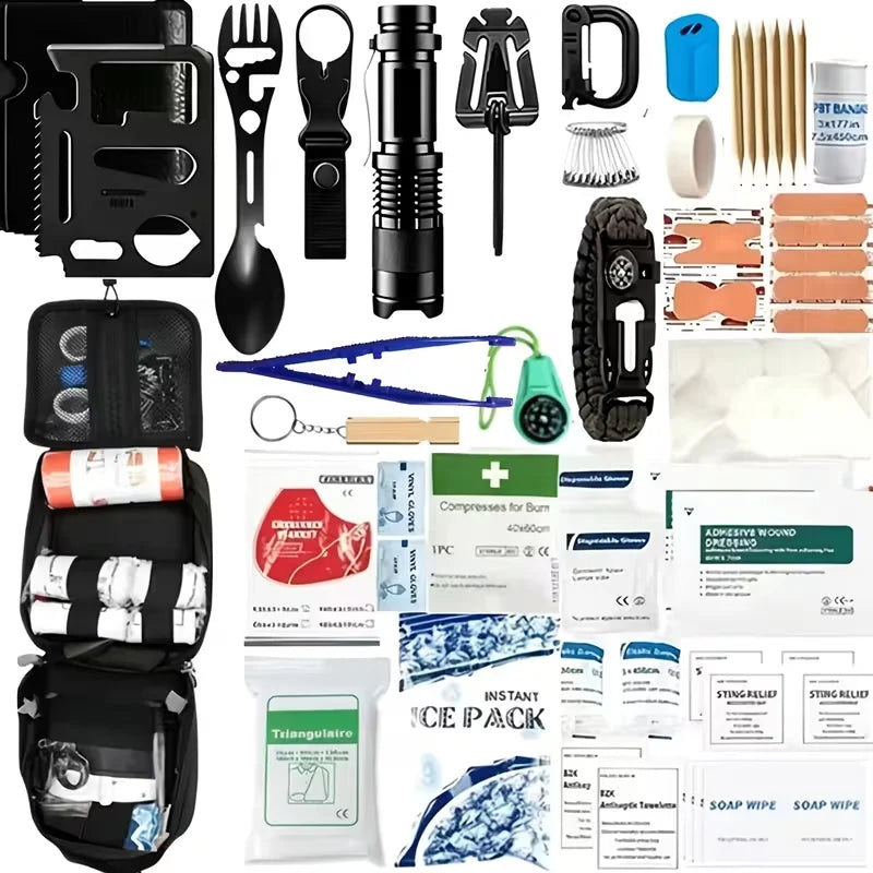 230-Piece Emergency Survival & First Aid Backpack
