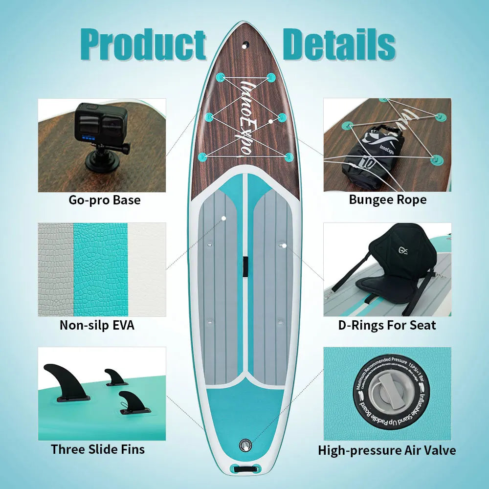 Inflatable Stand Up Paddle Board Non-Slip Comfort Deck