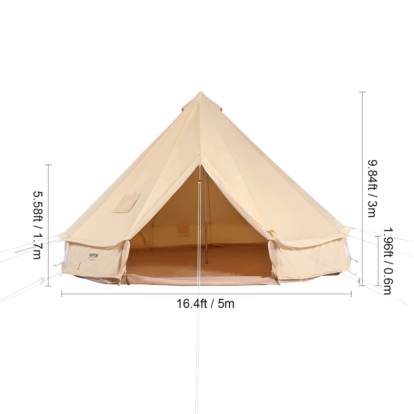 4 Seasons 5m Yurt Canvas  Holds up to 8 People