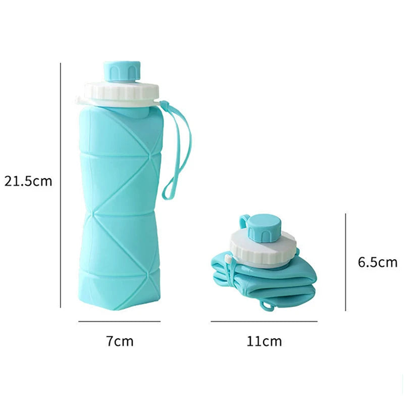 Outdoor Silicone Folding Water Bottle Portable