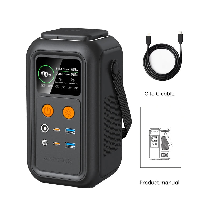 CTOLITY 200W Power Station Power Bank 60000mAh