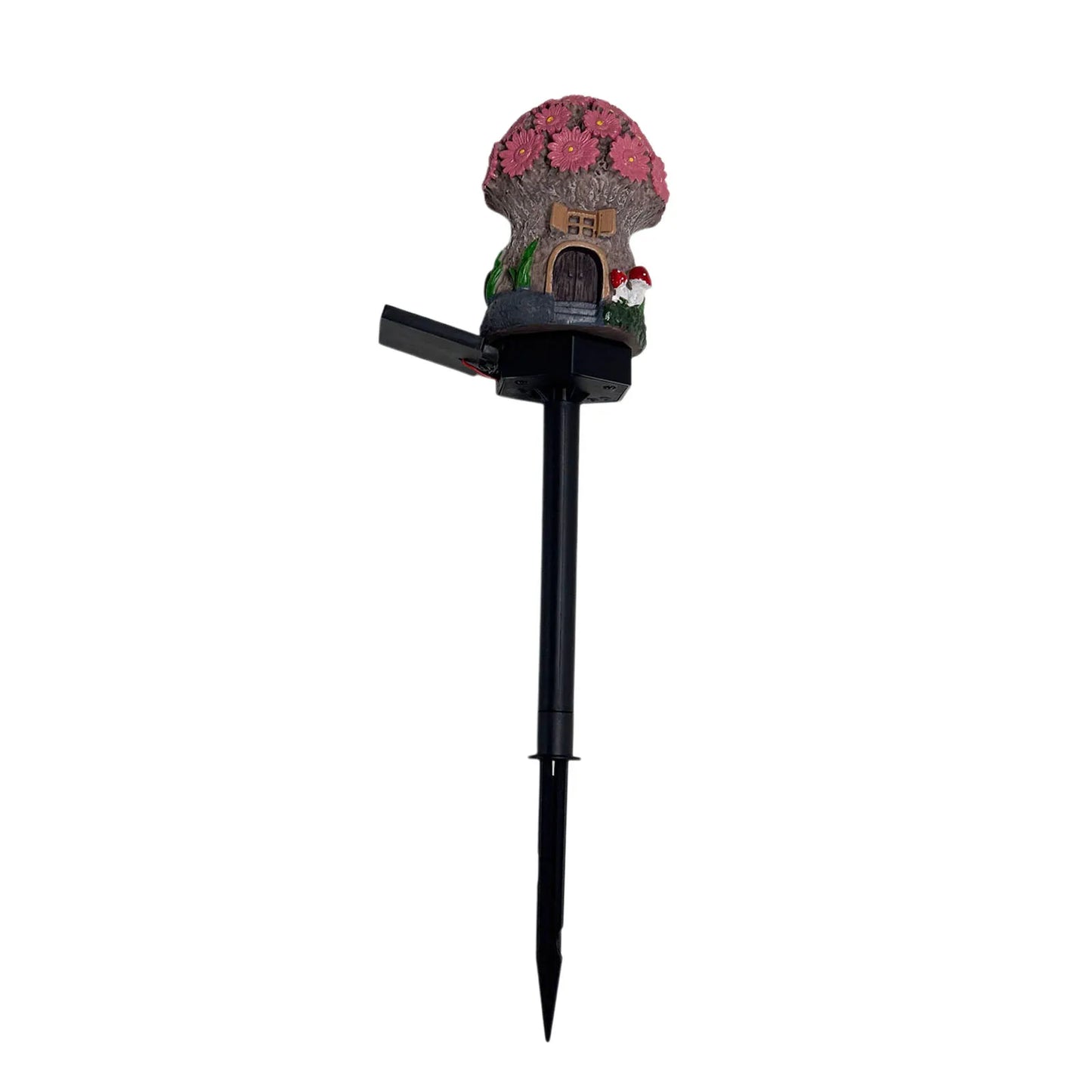 Solar Fairy-Tale Mushroom Cottage Outdoor Lawn Lamp Waterproof LED Creative Lamp