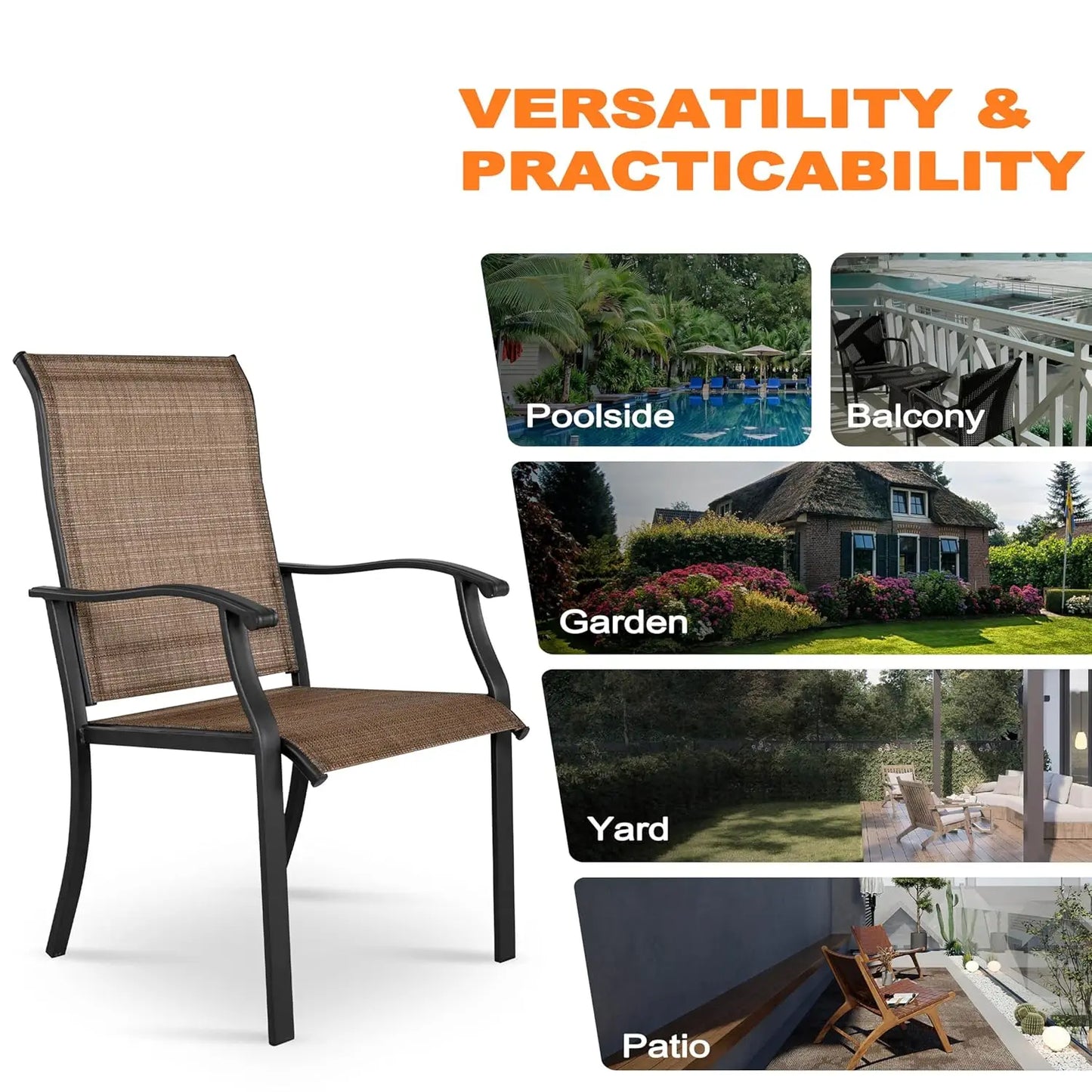 4pc HighBack Dining Chairs