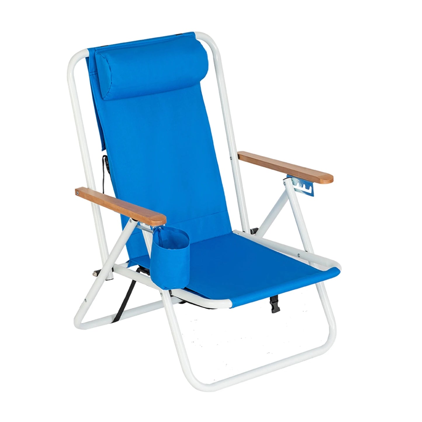 Portable Beach Chair with Adjustable Headrest