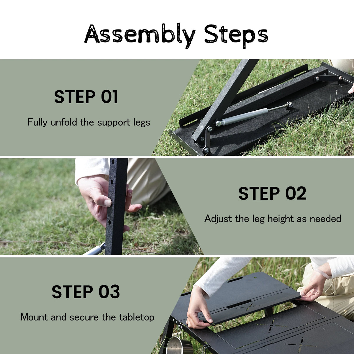 PAKICETUS Lightweight Folding Camping Table – Portable Outdoor Table