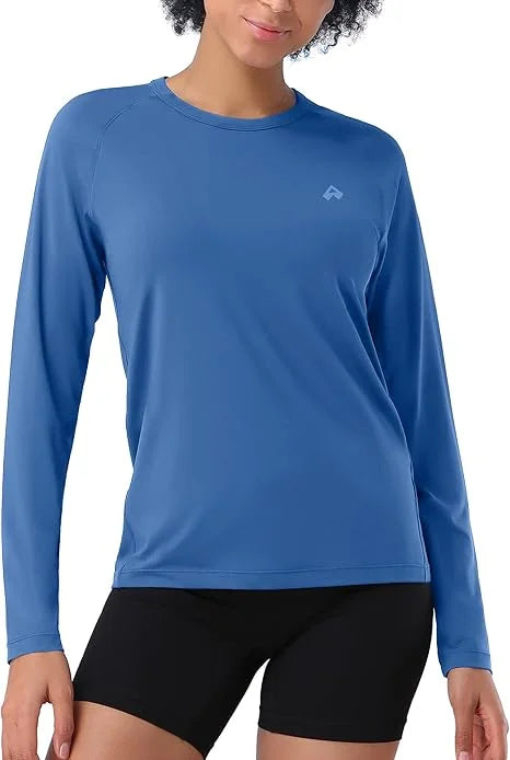 Womens Camp Hiking Long Sleeve T-shirt  SPF UV Protection