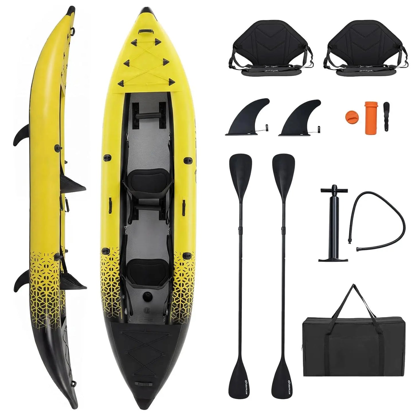 Inflatable Kayak, 2 Person Canoe