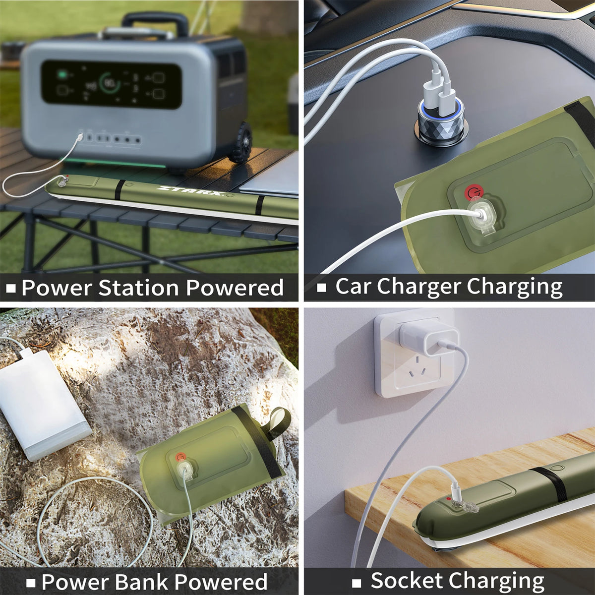 SELORSS Rechargeable Camping Spotlight & Work Light – 2000mAh Portable Lamp