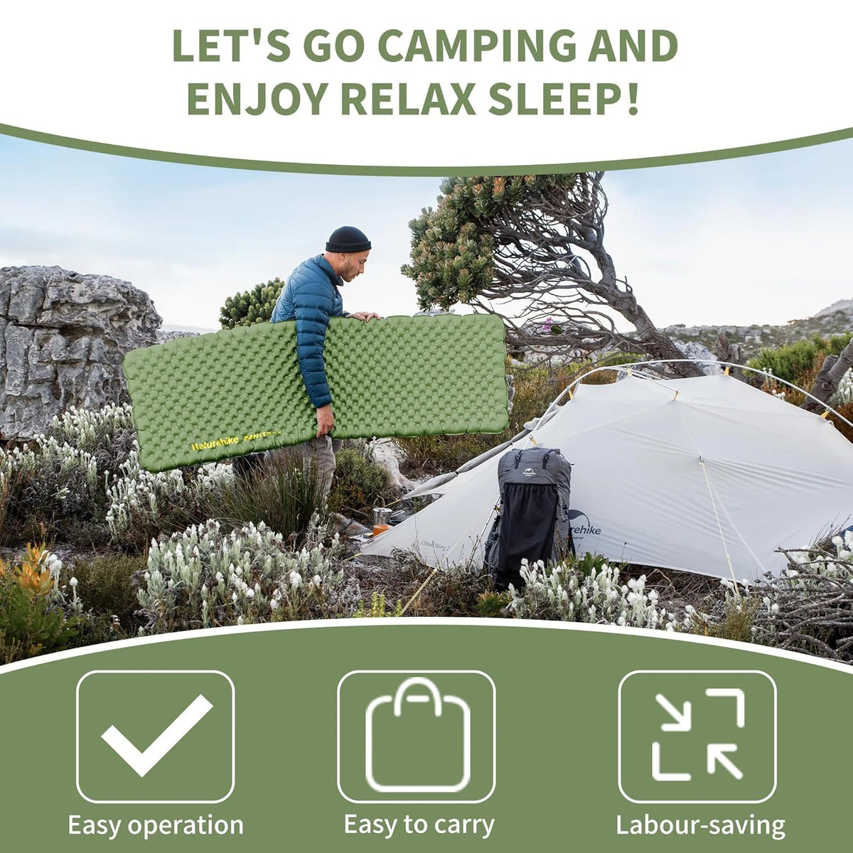 Naturehike R4.6 Ultralight Insulated Inflatable Sleeping Pad