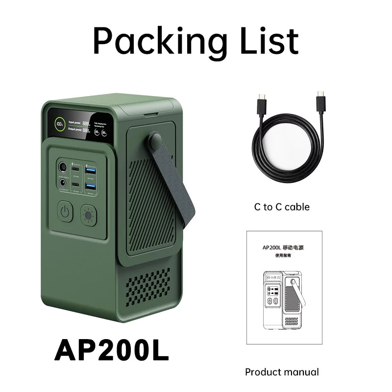 CTOLITY 200W Power Station Power Bank 60000mAh
