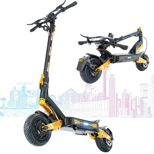 Dual-Motor Foldable Electric Scooter – 6000W, 10" Off-Road Tires