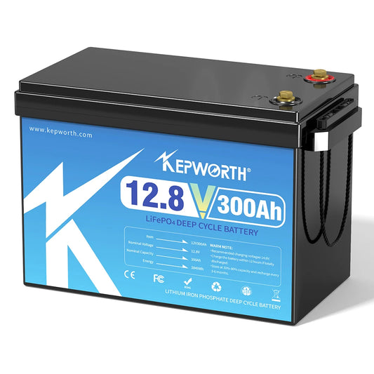 KEPWORTH 12V 300Ah LiFePO4 Battery Perfect for Off-Grid