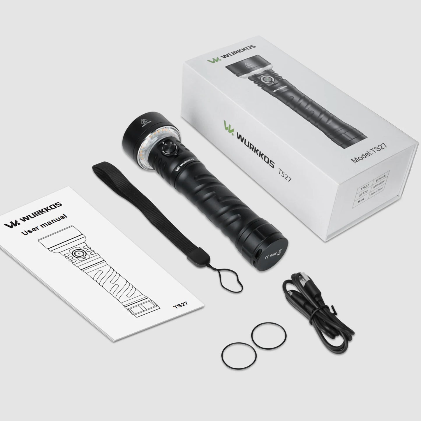 3200LM Super Bright Flashlight 845M Throw RGB Lighting Linterna Recargable Reverse Charging Power Bank For Camping