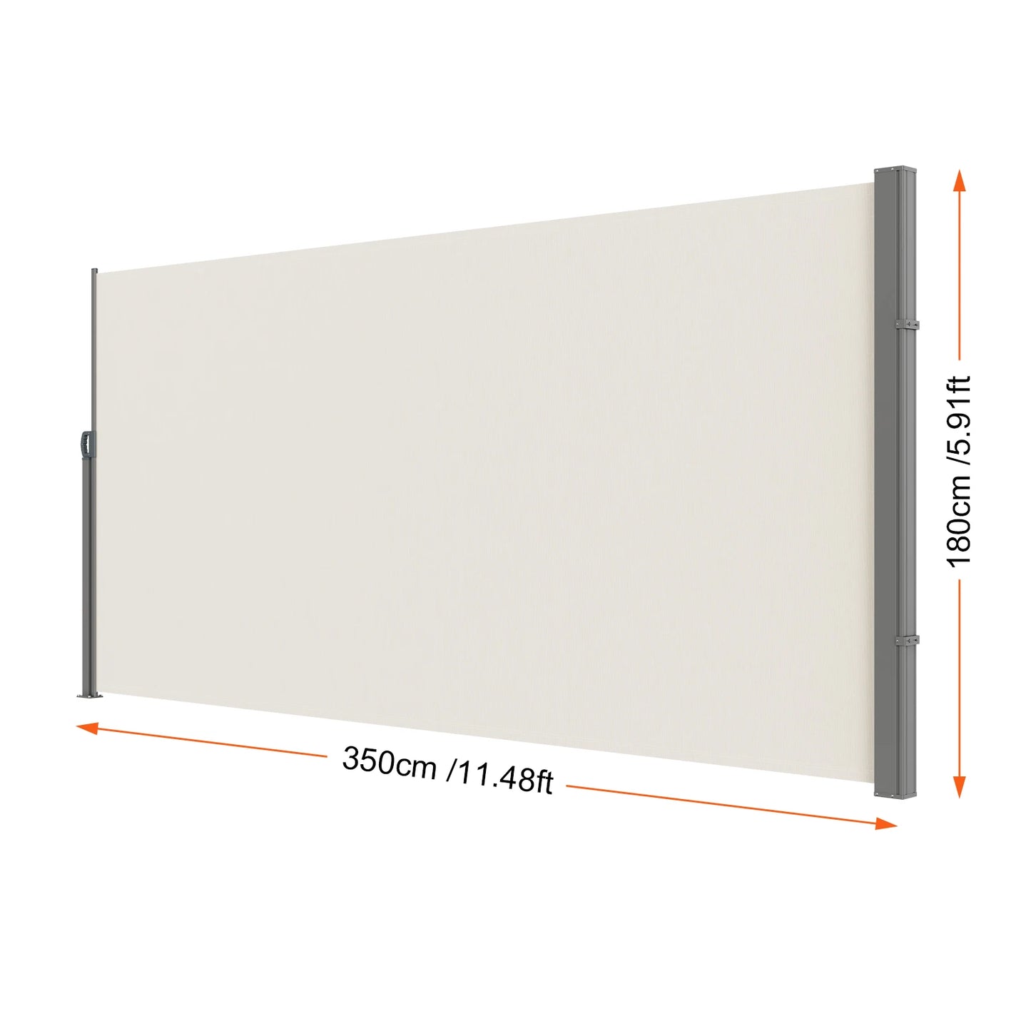 Retractable Side Awning Outdoor Privacy Retractable Patio Screen