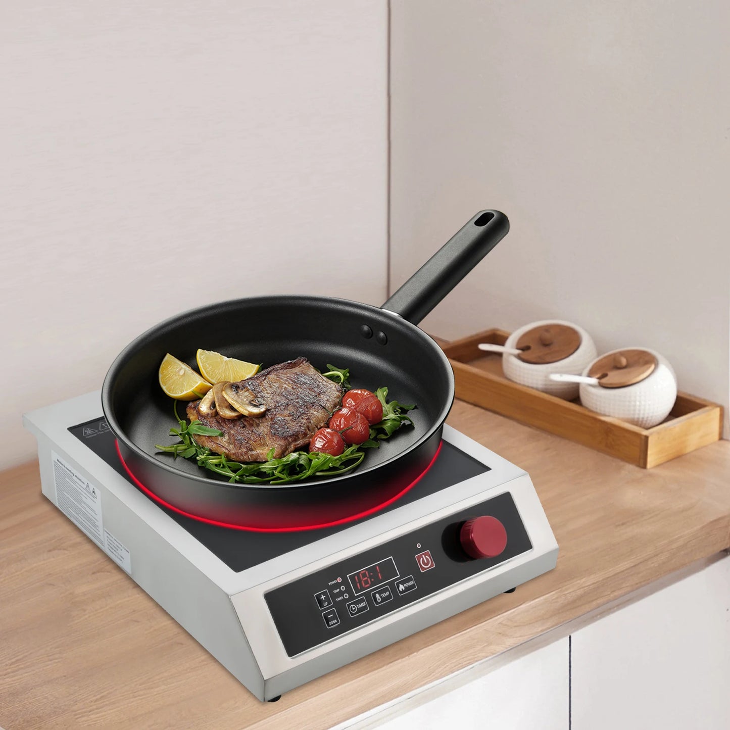 3500W Stainless Steel Induction Cooktop,110V