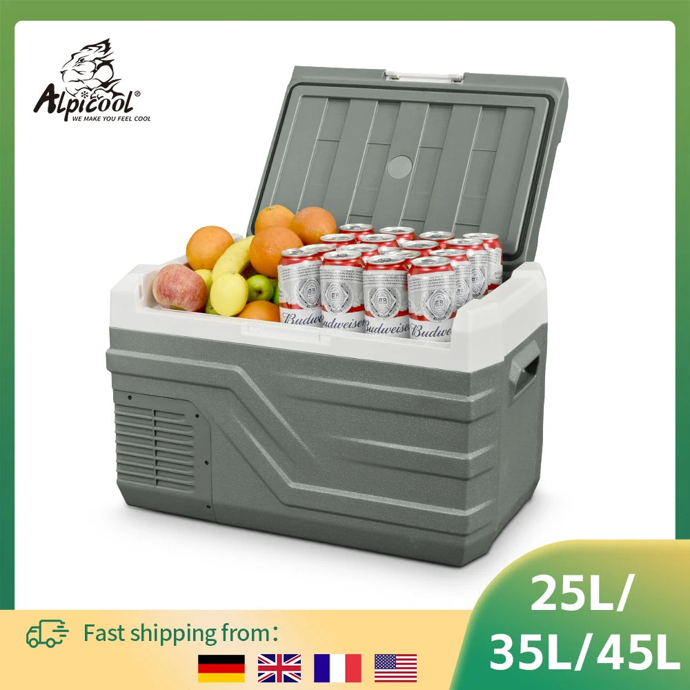 25L 35L 45L Car Refrigerator 12V Compressor Fridge Freezer