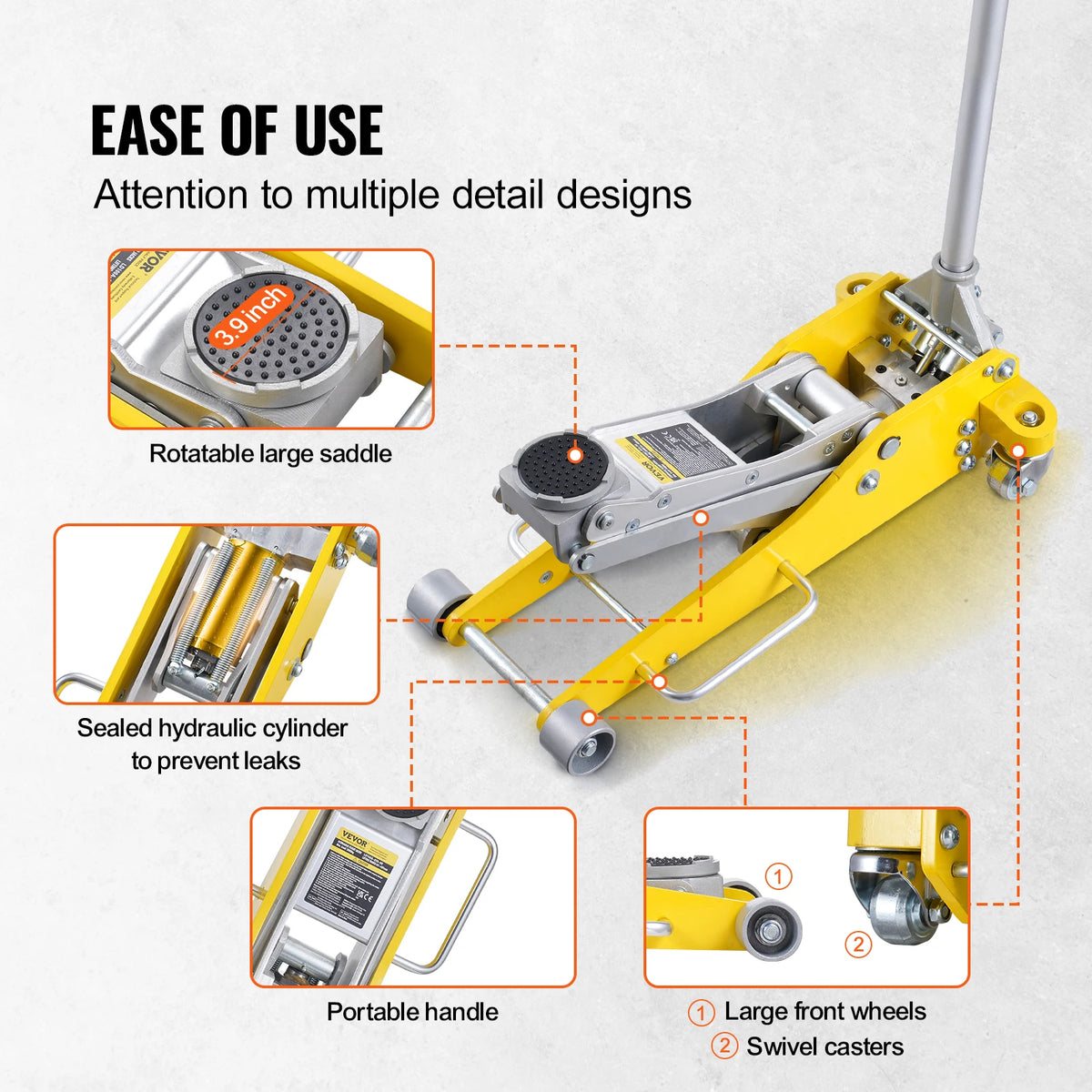5-Ton 12V Electric Hydraulic Car Jack with Tire Inflator