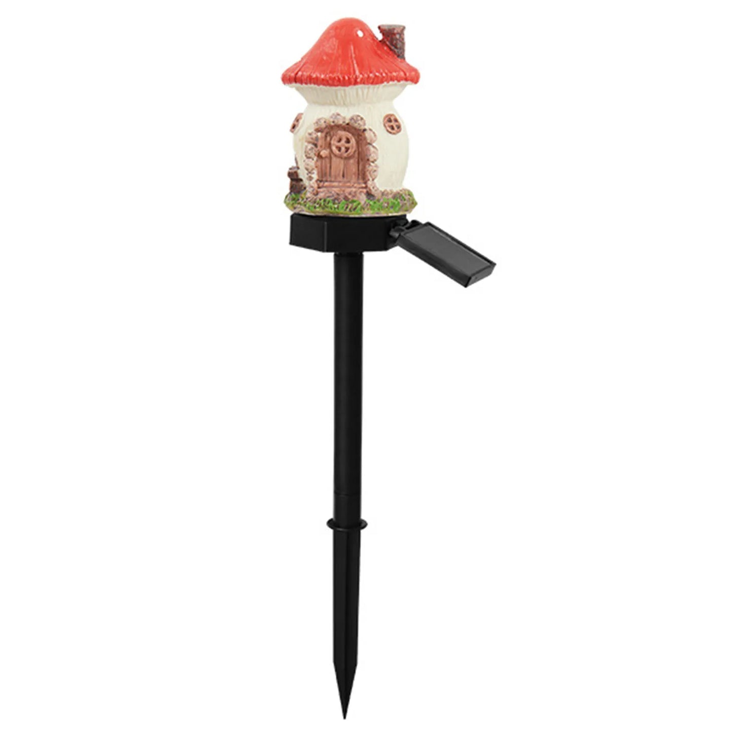Solar Fairy-Tale Mushroom Cottage Outdoor Lawn Lamp Waterproof LED Creative Lamp