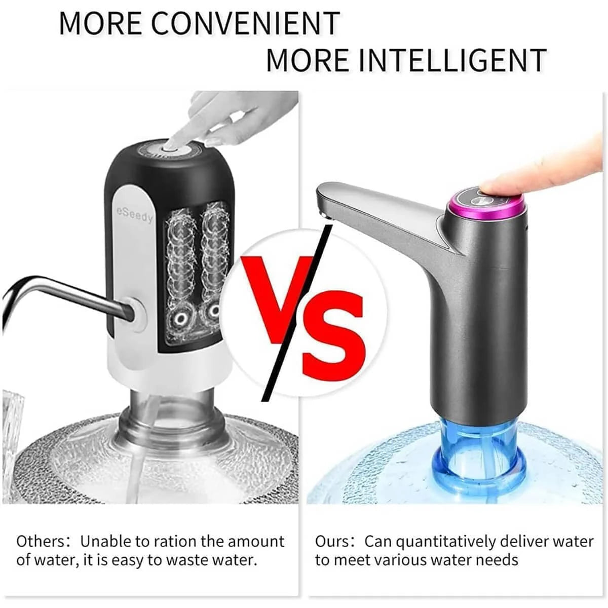 5 Gallon Water Dispenser: USB Rechargeable Pump