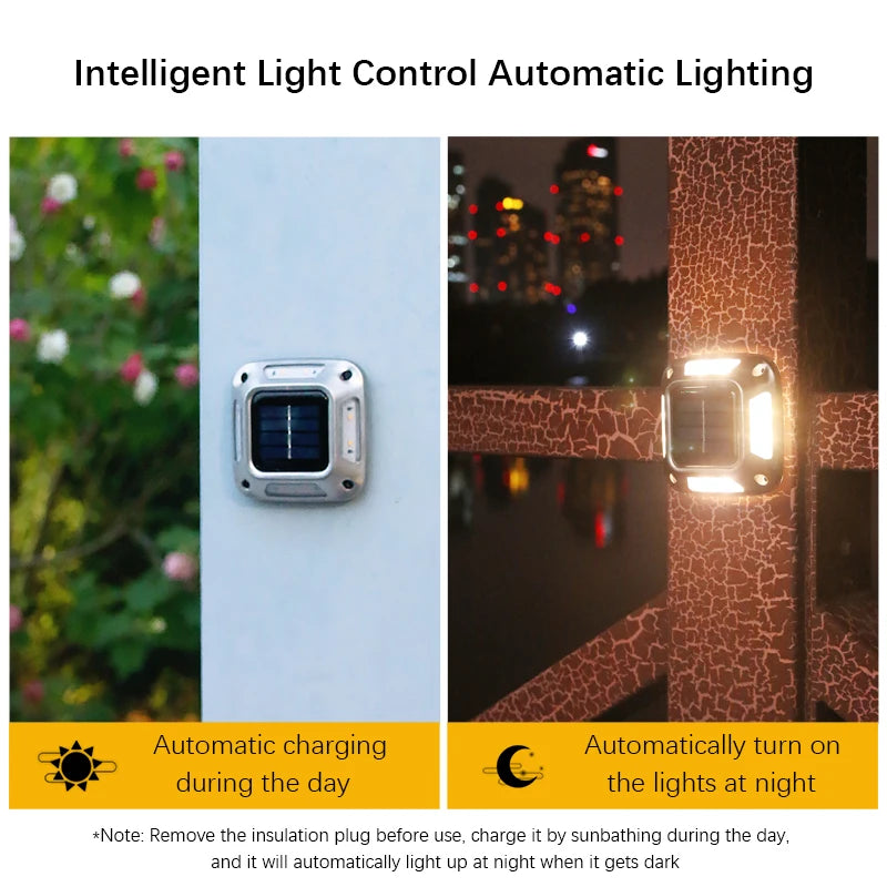 8LED Solar Driveway Light Outdoor Garden Ground Lights Waterproof LED