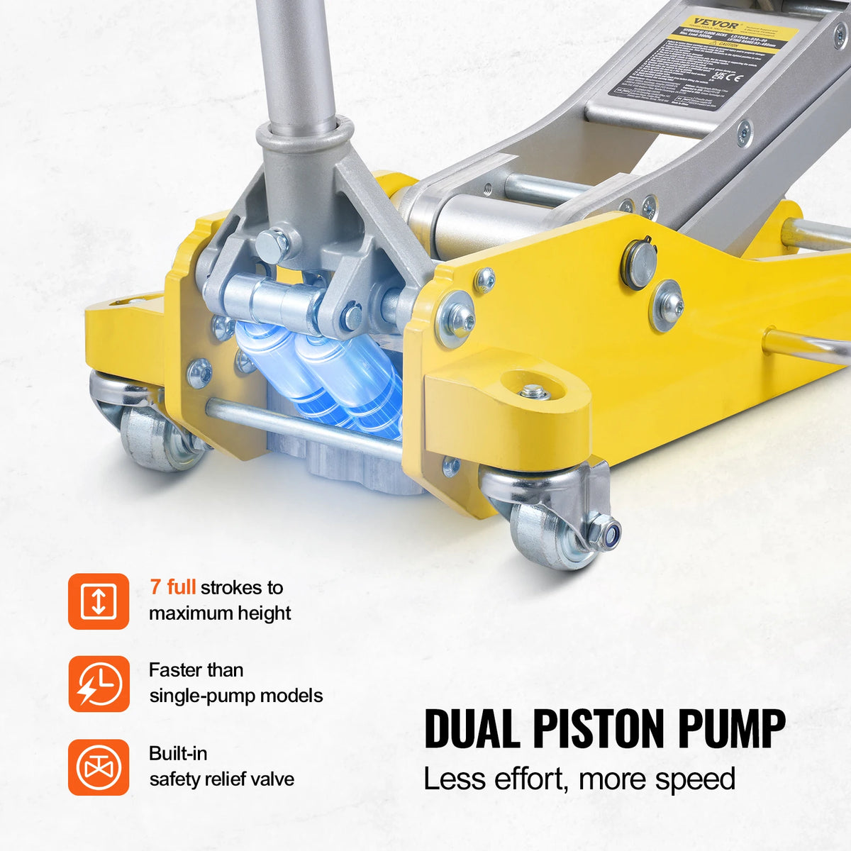 5-Ton 12V Electric Hydraulic Car Jack with Tire Inflator
