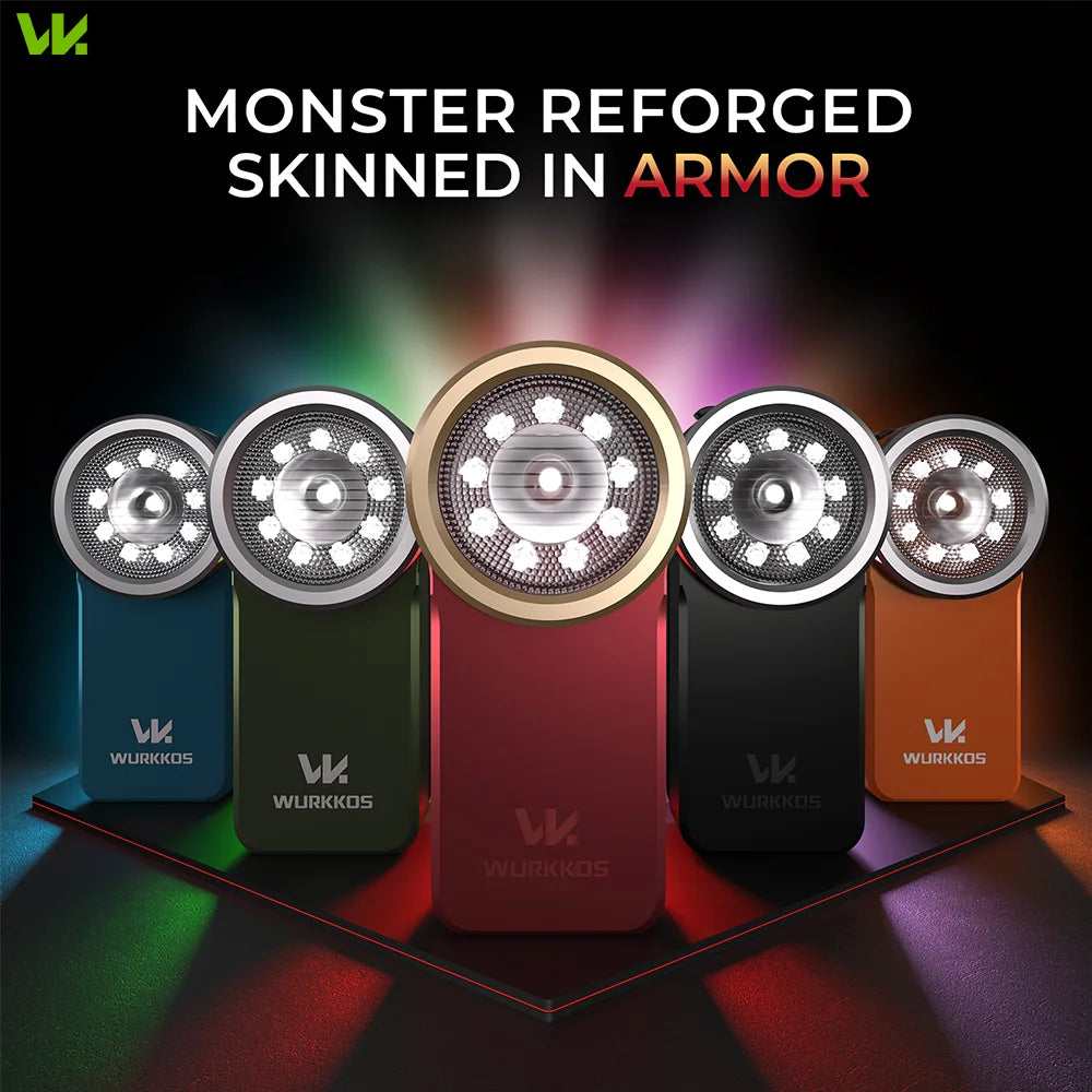 Wurkkos HD03 680LM Rechargeable Mini Clip Flashlight with Color Light