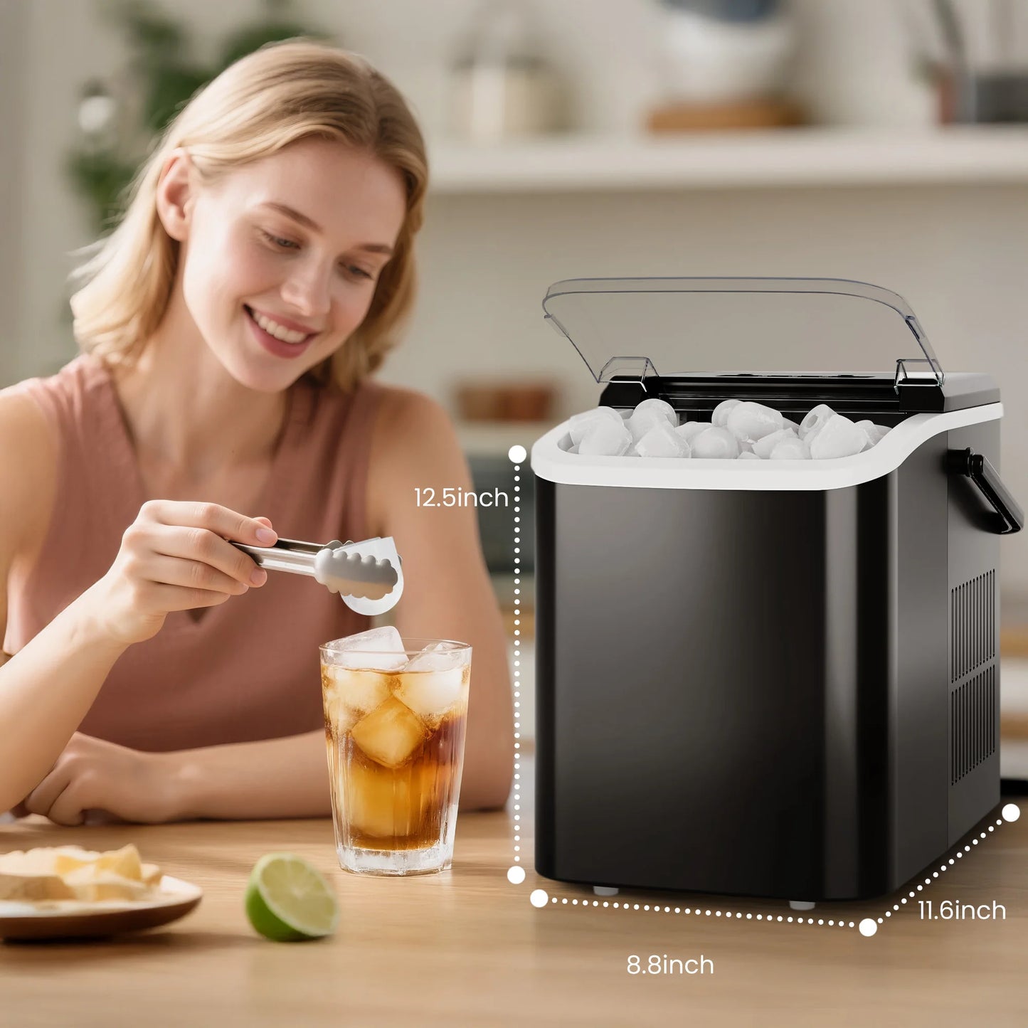 Portable Kitchen Ice Machine Countertop