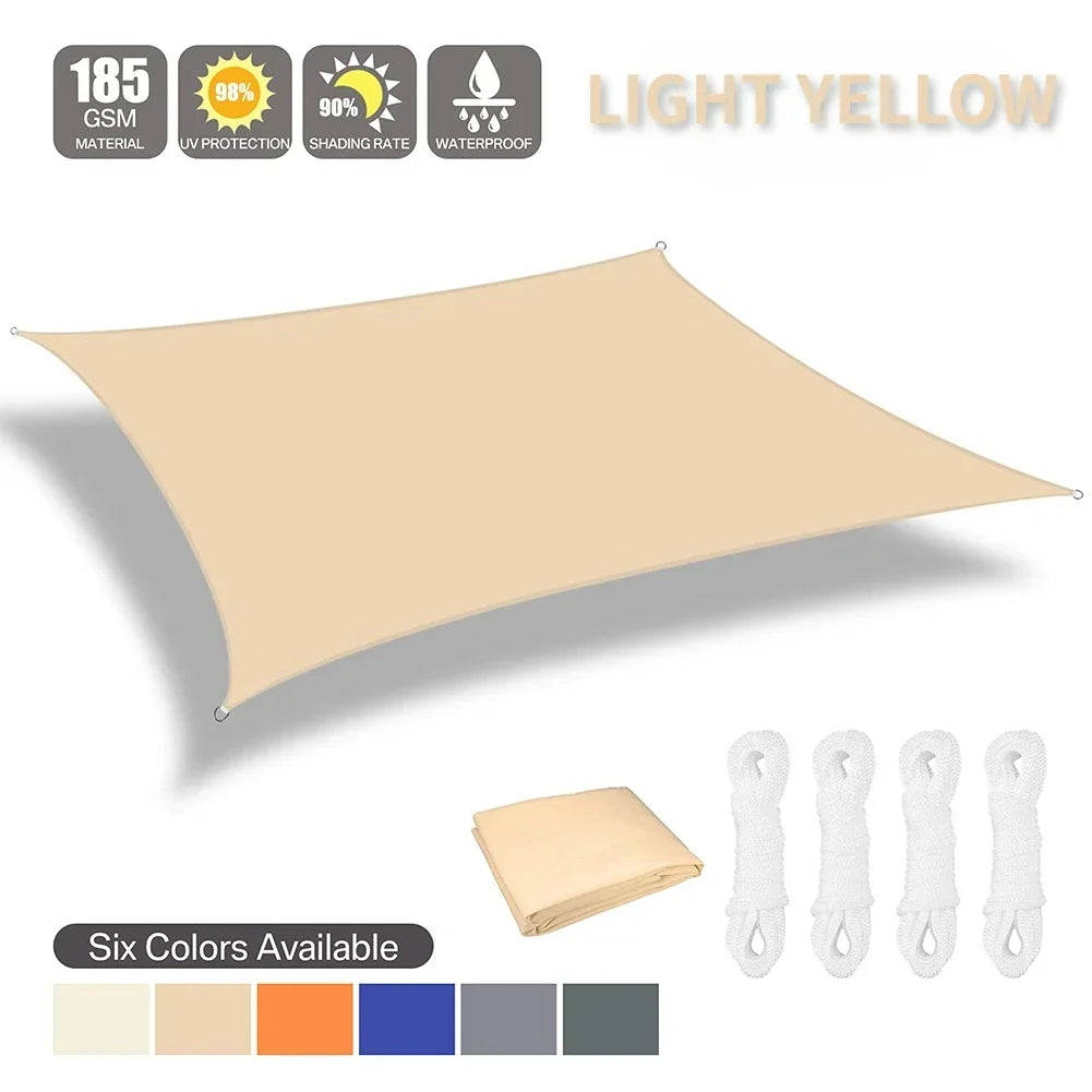 Waterproof Sun Shelter Sunshade Protection Shade Sail Awning