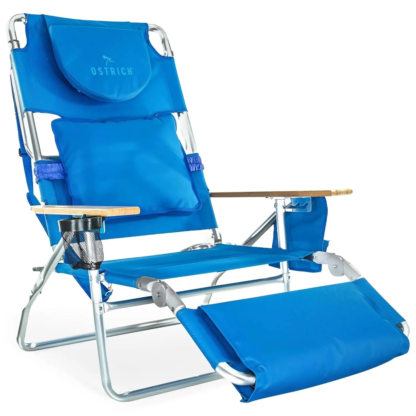 Lightweight Lawn Beach Reclining Lounge Chair with Footrest