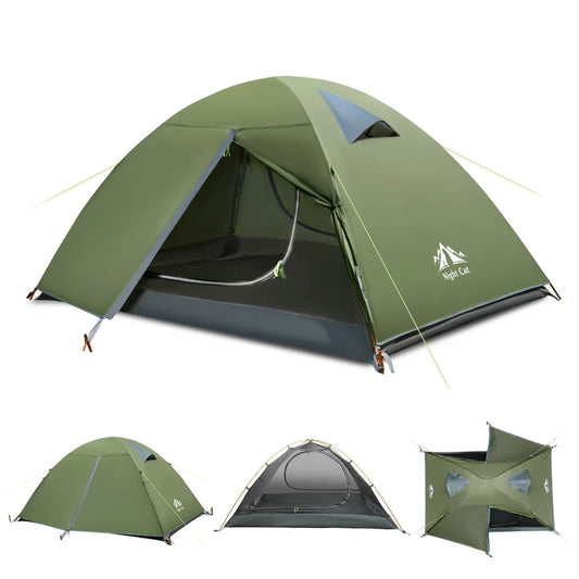 2-Persons Backpacking Tent: Waterproof Lightweight Camping Tent for Two People