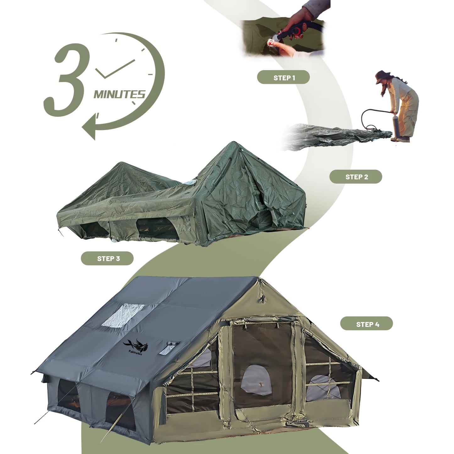 4-8 Person Inflatable Tent
