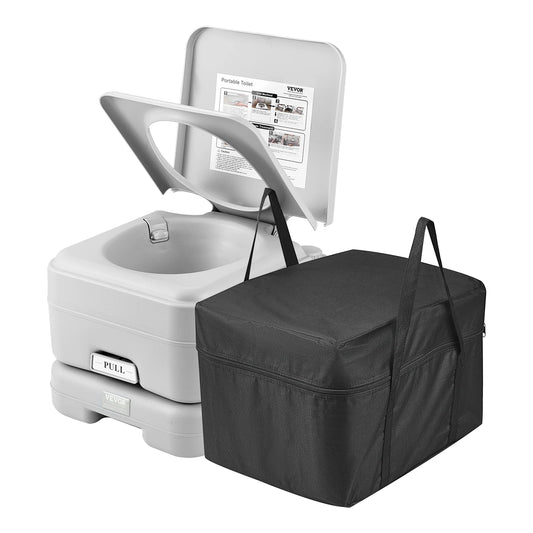 Portable Toilet for Camping Push-Button Pressurized Flush