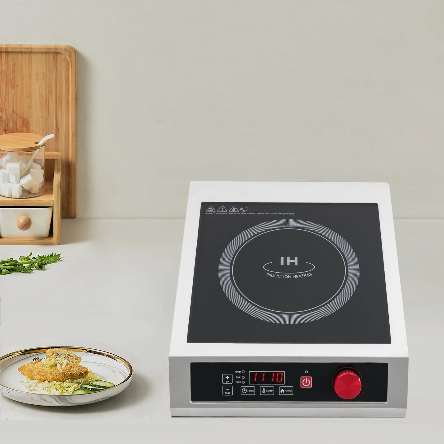 3500W Stainless Steel Induction Cooktop,110V