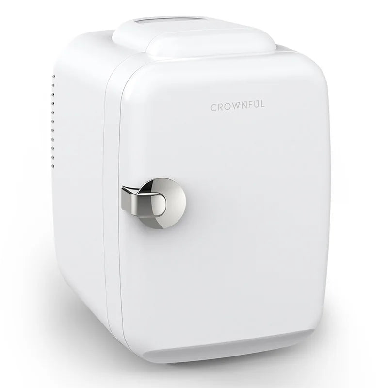 CROWNFUL 4L Portable Mini Fridge – 12V Car Cooler & Warmer