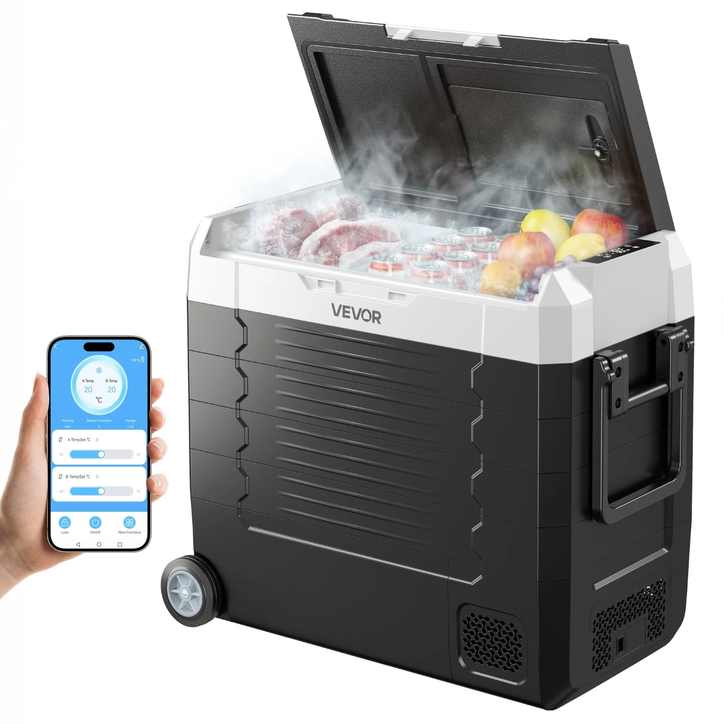 20L 22L 35L 45L 55L Car Refrigerator Mini Fridge Freezer Portable Compressor Cooler DC 110-240V Ice Box for Camping