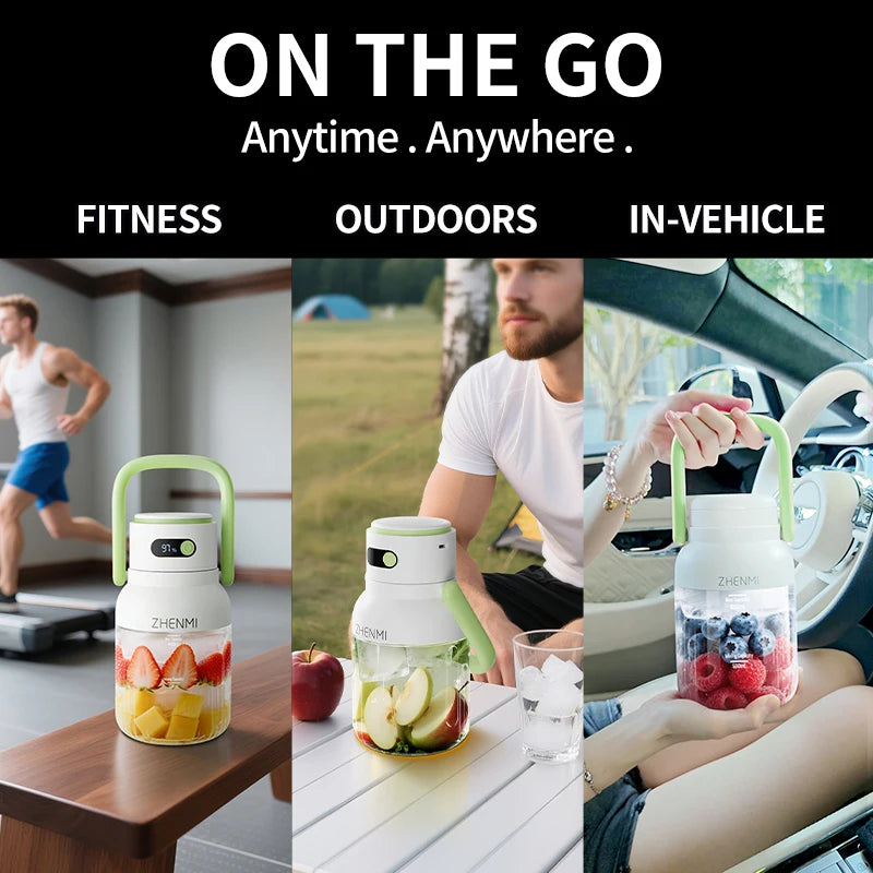 Blender for Shakes & Smoothies! Cordless Blender, 33oz, Ice Crushing, USB Rechargeable