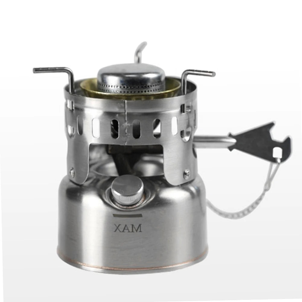 Portable Mini Liquid Fuel Camping Stove – Stainless Steel 200ml Outdoor Burner