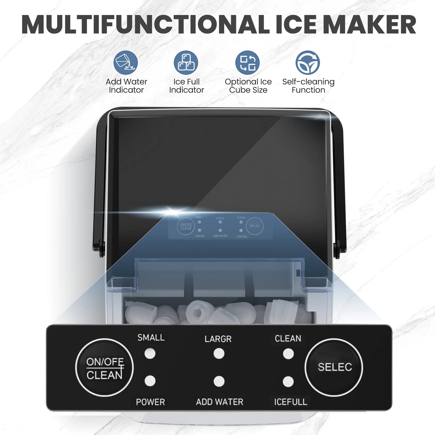 Portable Kitchen Ice Machine Countertop