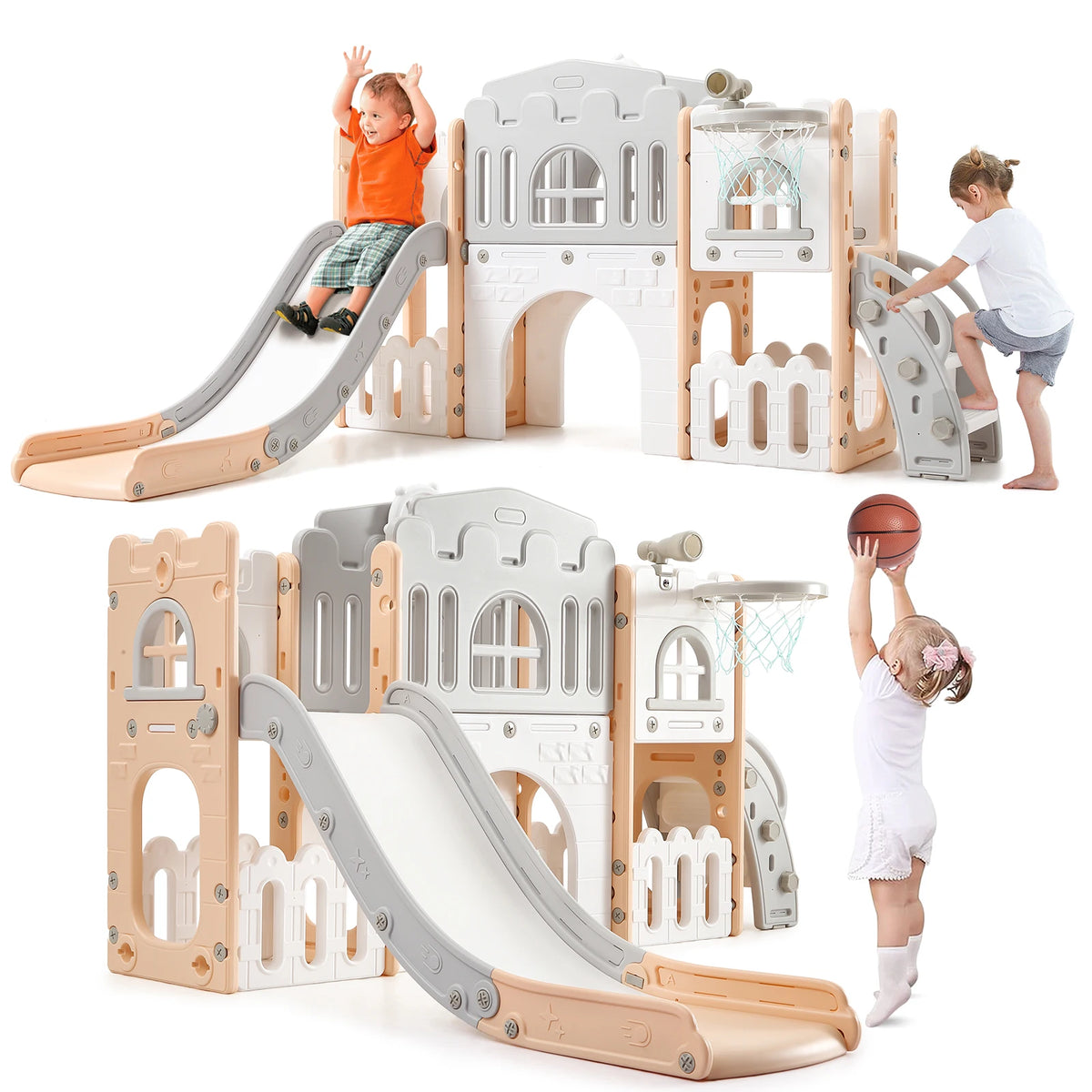 8-in-1 Indoor & Outdoor Toddler Playground