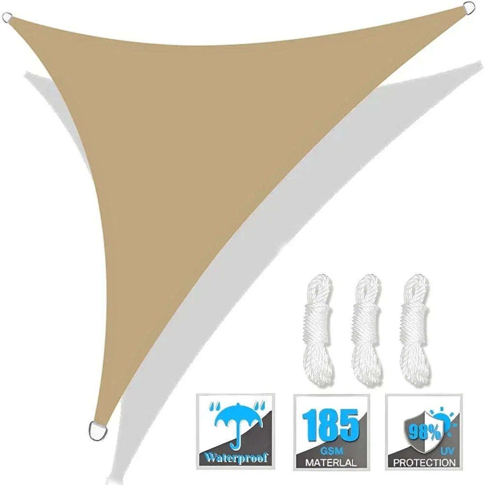 Triangle Sun Shade Sail Canopy
