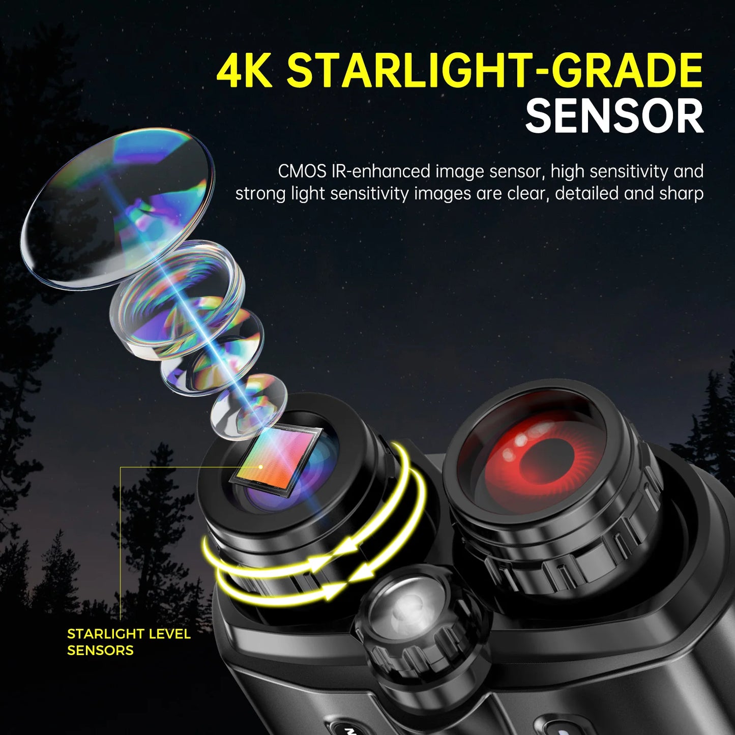 Night Vision Binoculars 4K Infrared 5