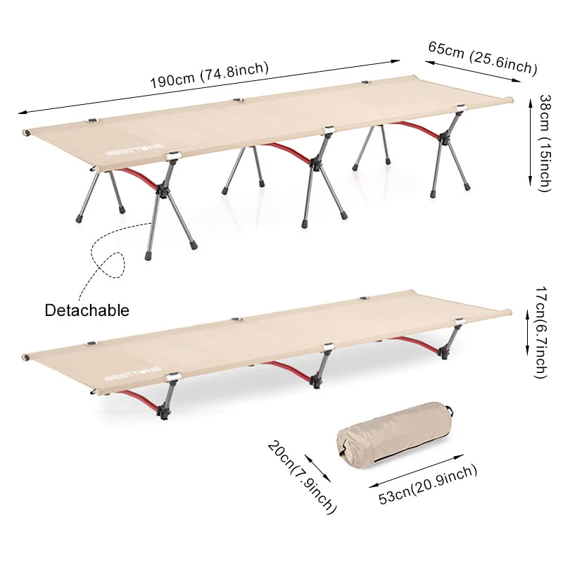 Portable Folding Bed, Ultralight