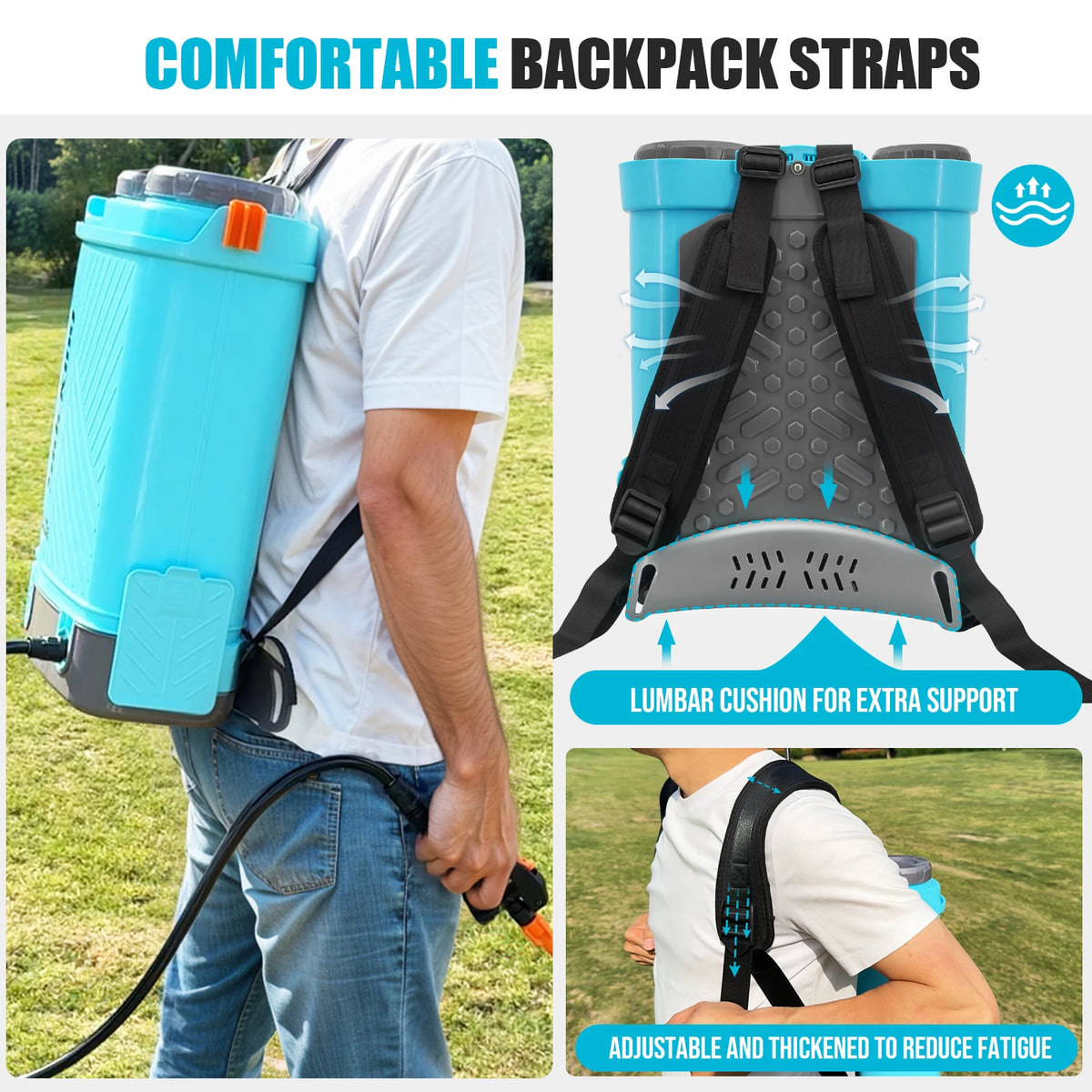 4-Gallon 100 PSI Battery-Powered Backpack Sprayer