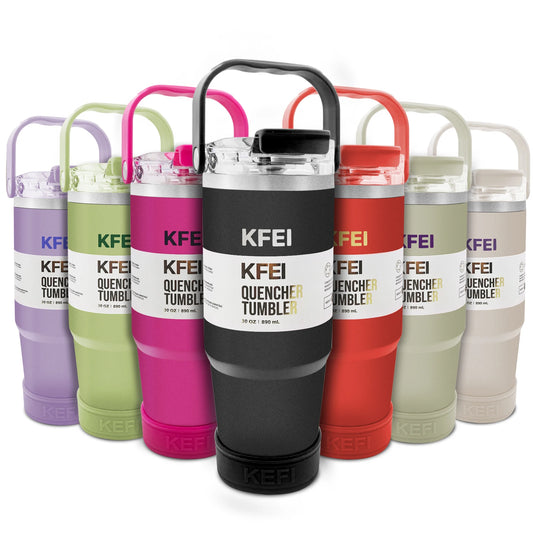 1PCS 30oz Solid Color Double Wall Stainless Tumbler, with Lid And Straw