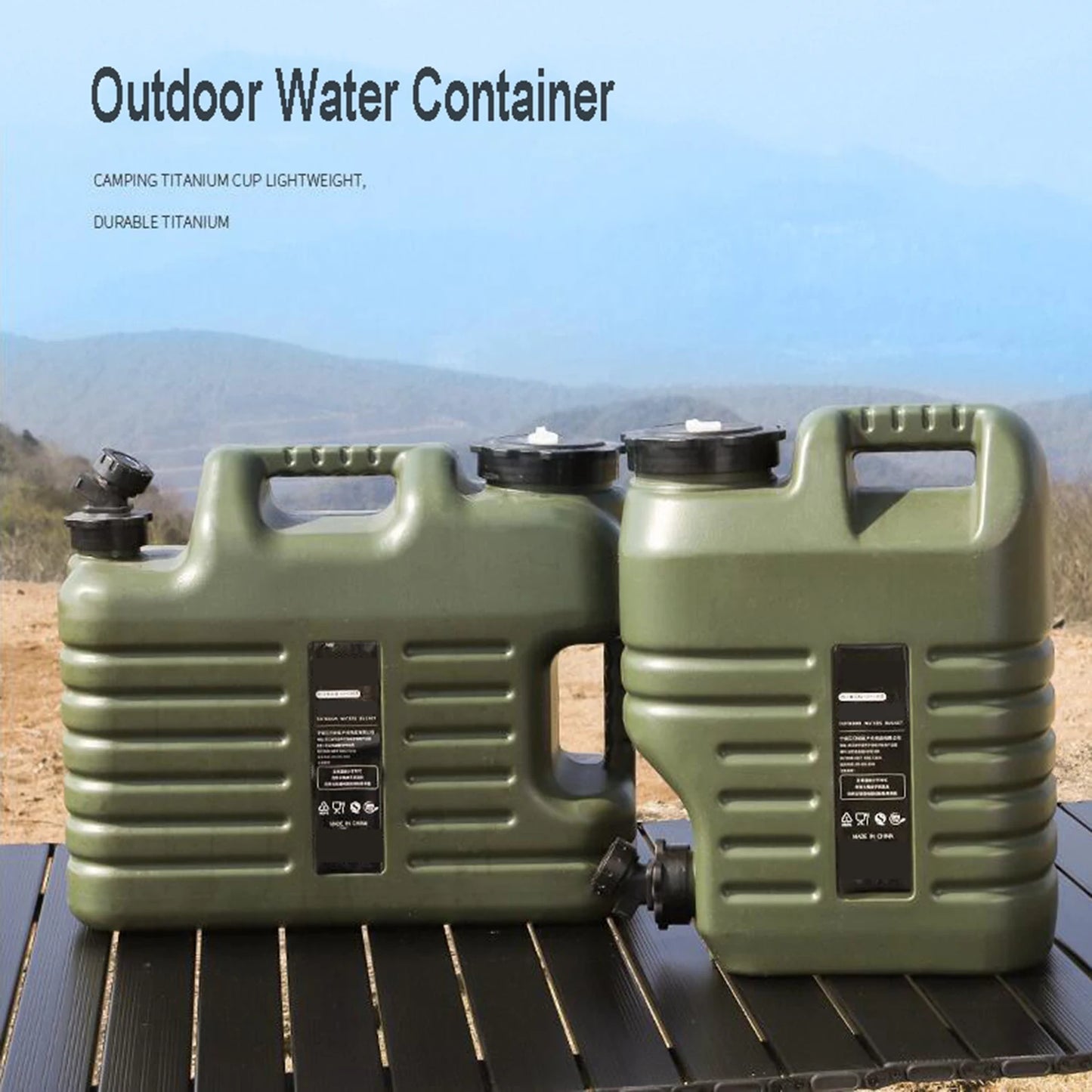 Desert Fox 10L/12L/18L/25L Large Military Green Water Tank Carrier Container