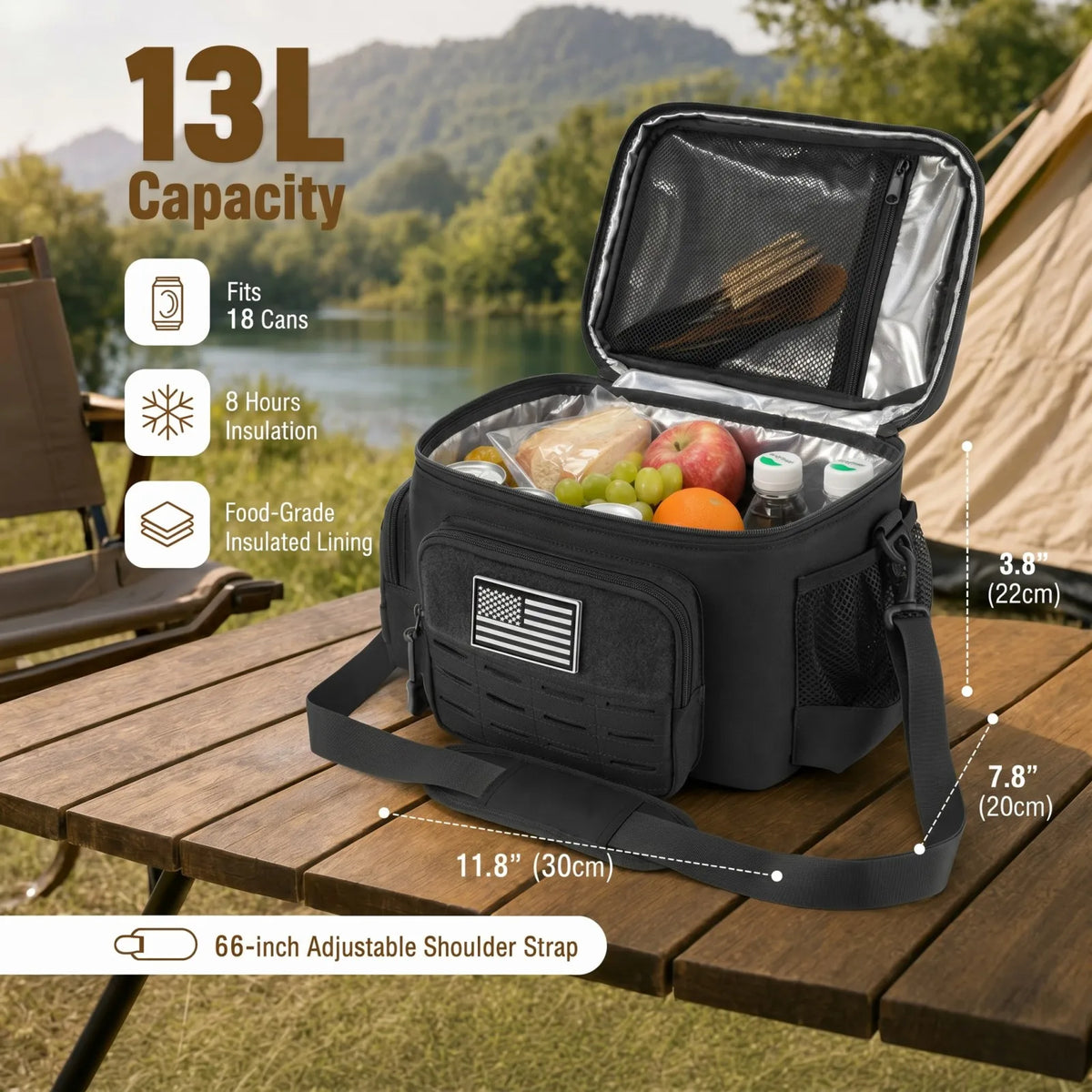 Insulated Tactical Cooler Bag – Leak-Resistant & Durable