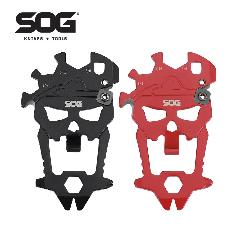 SOG MACV 12-in-1 Stainless Steel Keychain Multitool – 2-Pack