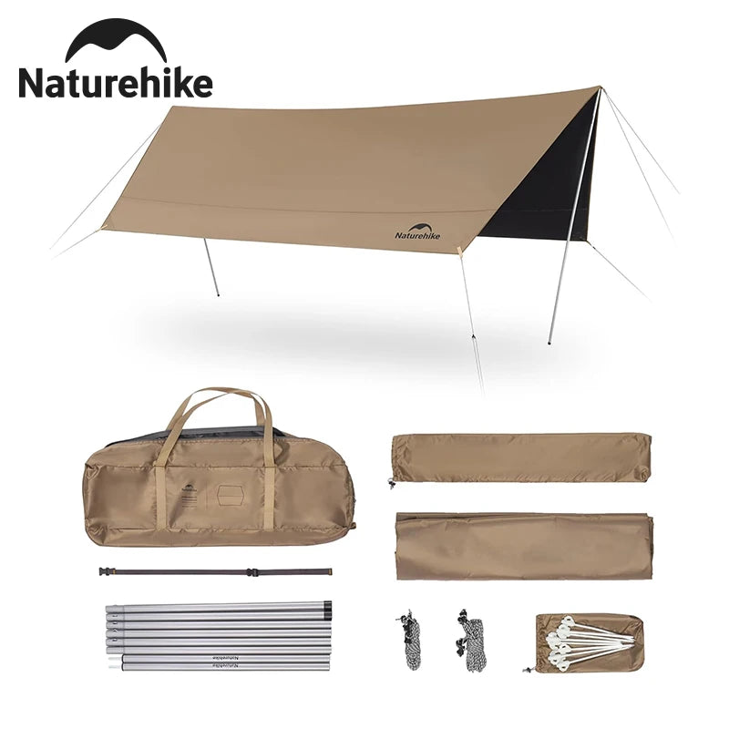 Naturehike Large Camping Canopy & Sun Shelter – Family Beach & Park Tarp