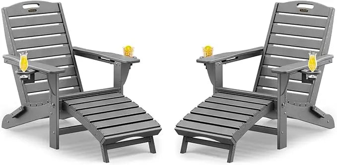 Folding Adirondack Chairs Set of 2