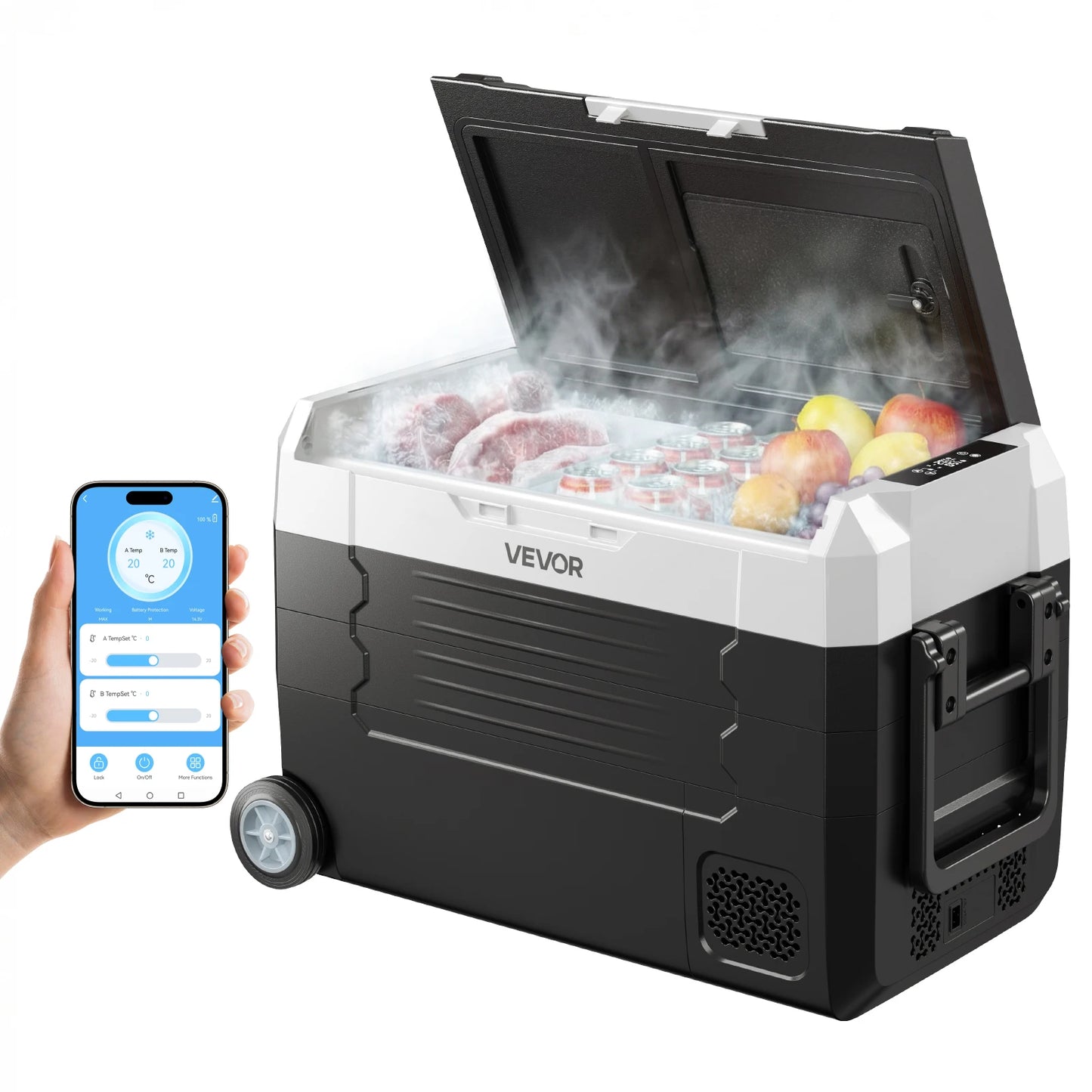 20L 22L 35L 45L 55L Car Refrigerator Mini Fridge Freezer Portable Compressor Cooler DC 110-240V Ice Box for Camping